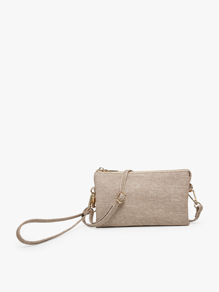 M013 Riley Monogrammable 3 Compartment Crossbody/Wristlet: Jam