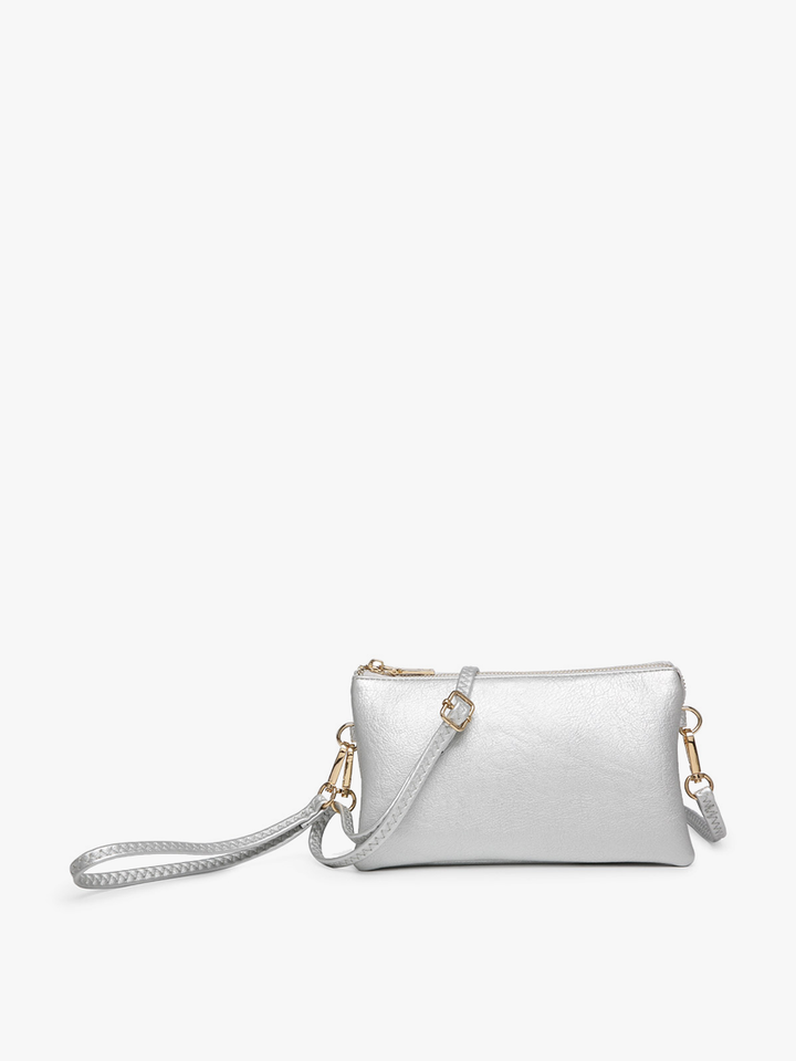 M013 Riley Monogrammable 3 Compartment Crossbody/Wristlet: Jam