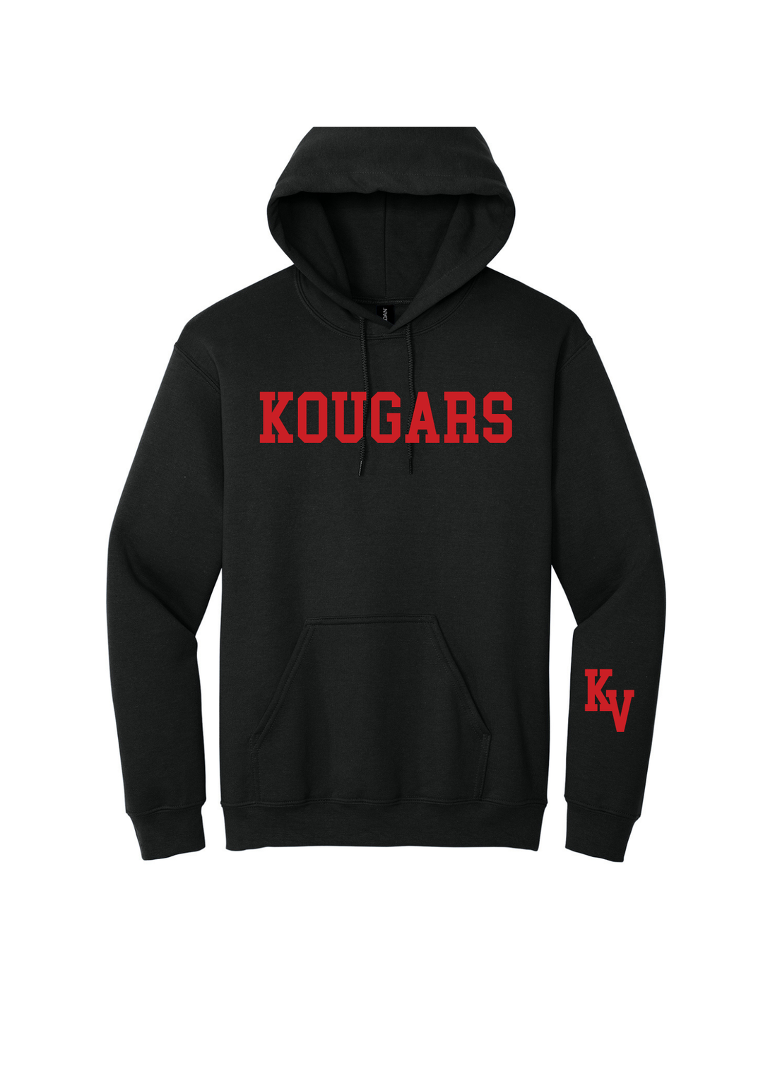 Kankakee Valley Kougars Hoodie with Sleeve Logo