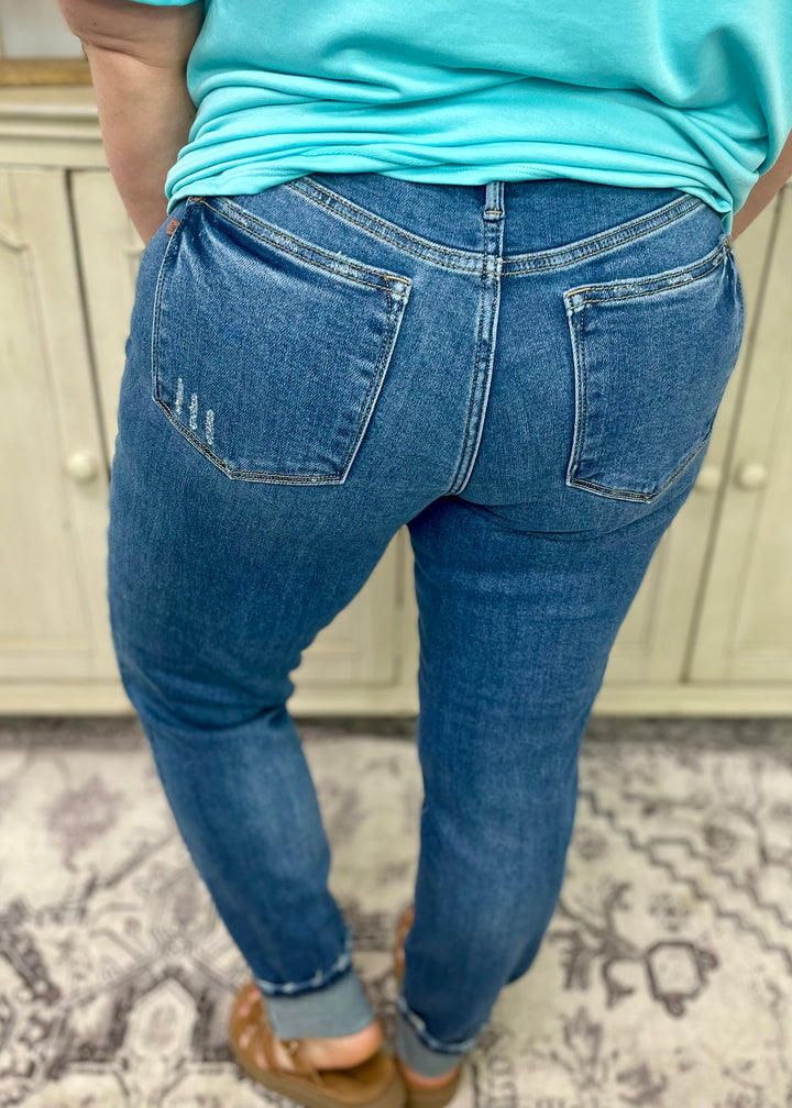 Judy Blue 82624 - Mid Rise Vintage Wash Boyfriend