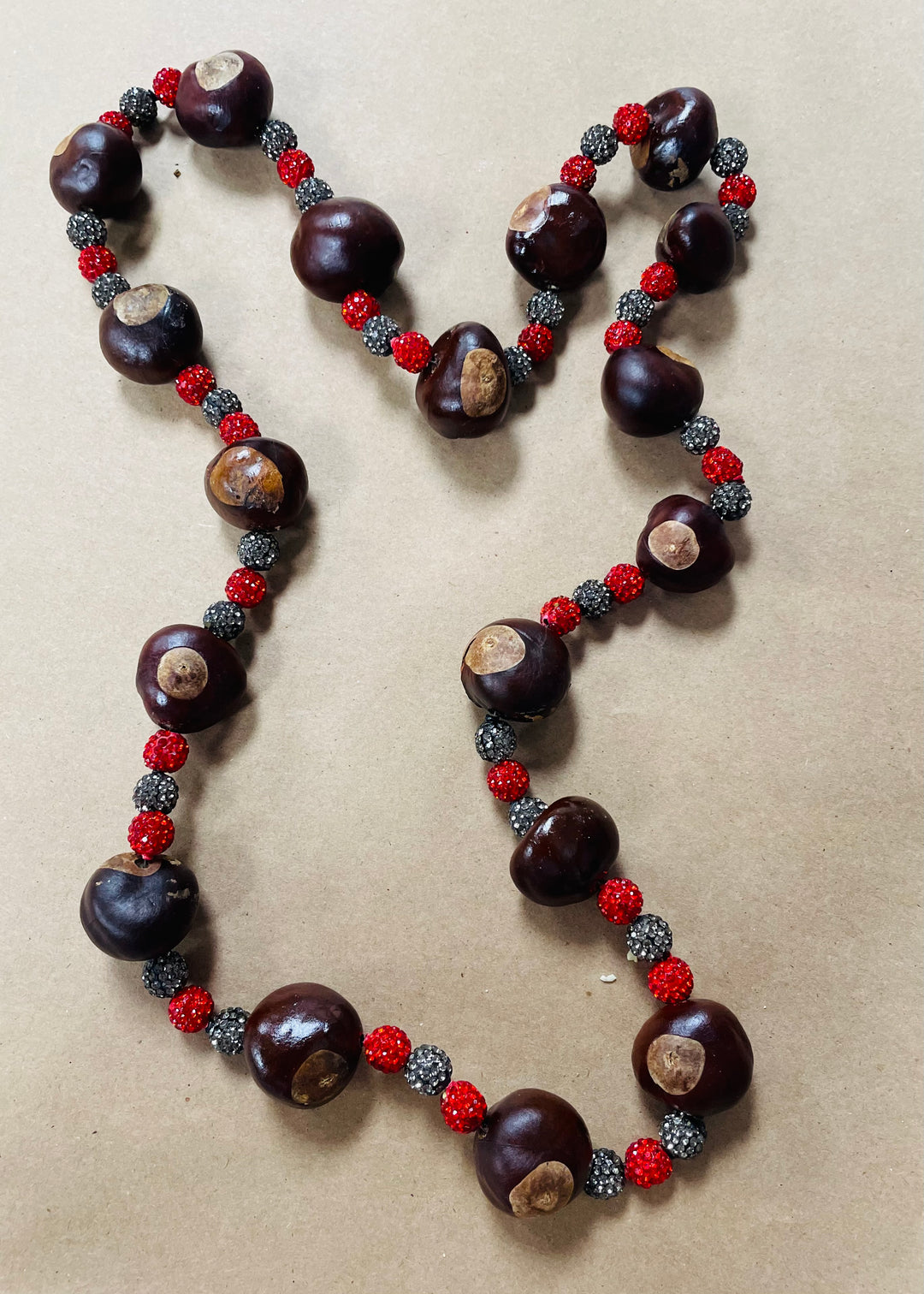 Adult Real Ohio Buckeye Necklace