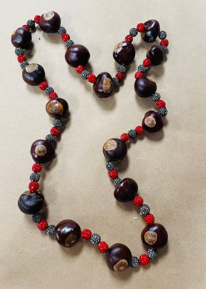 Adult Real Ohio Buckeye Necklace