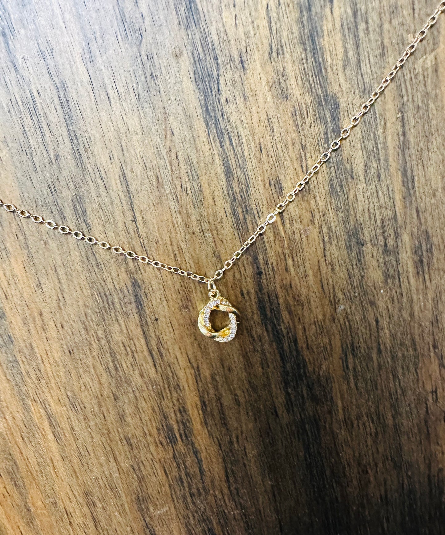 Gold Knotted Necklace
