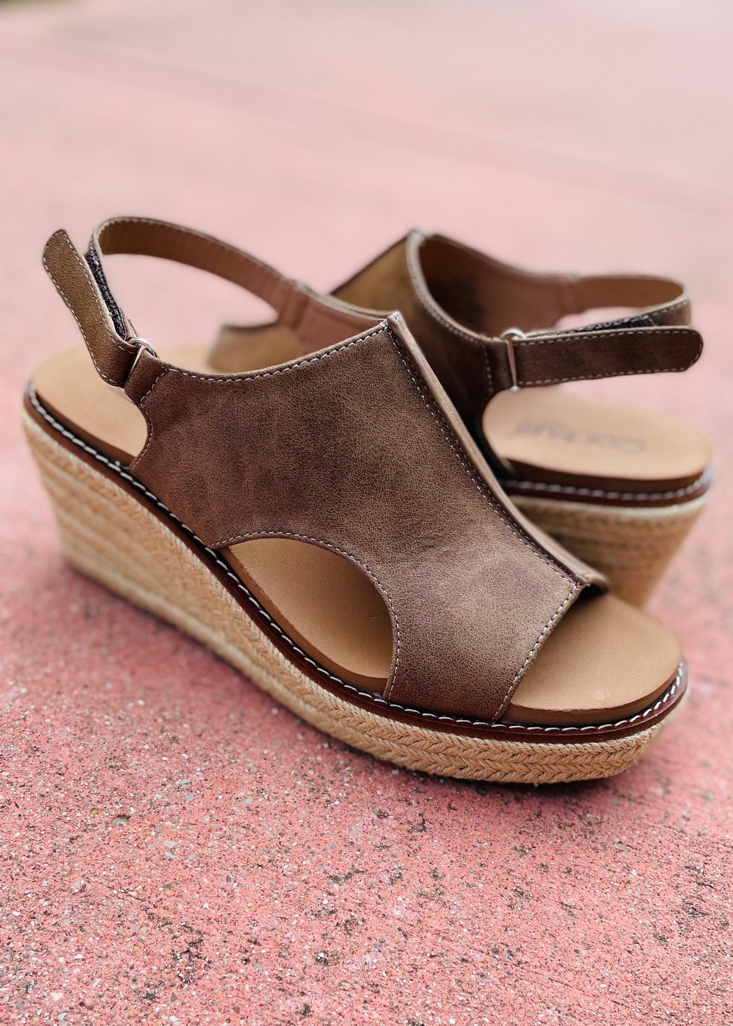"K Bye" Espadrille Wedge Heel Sandals