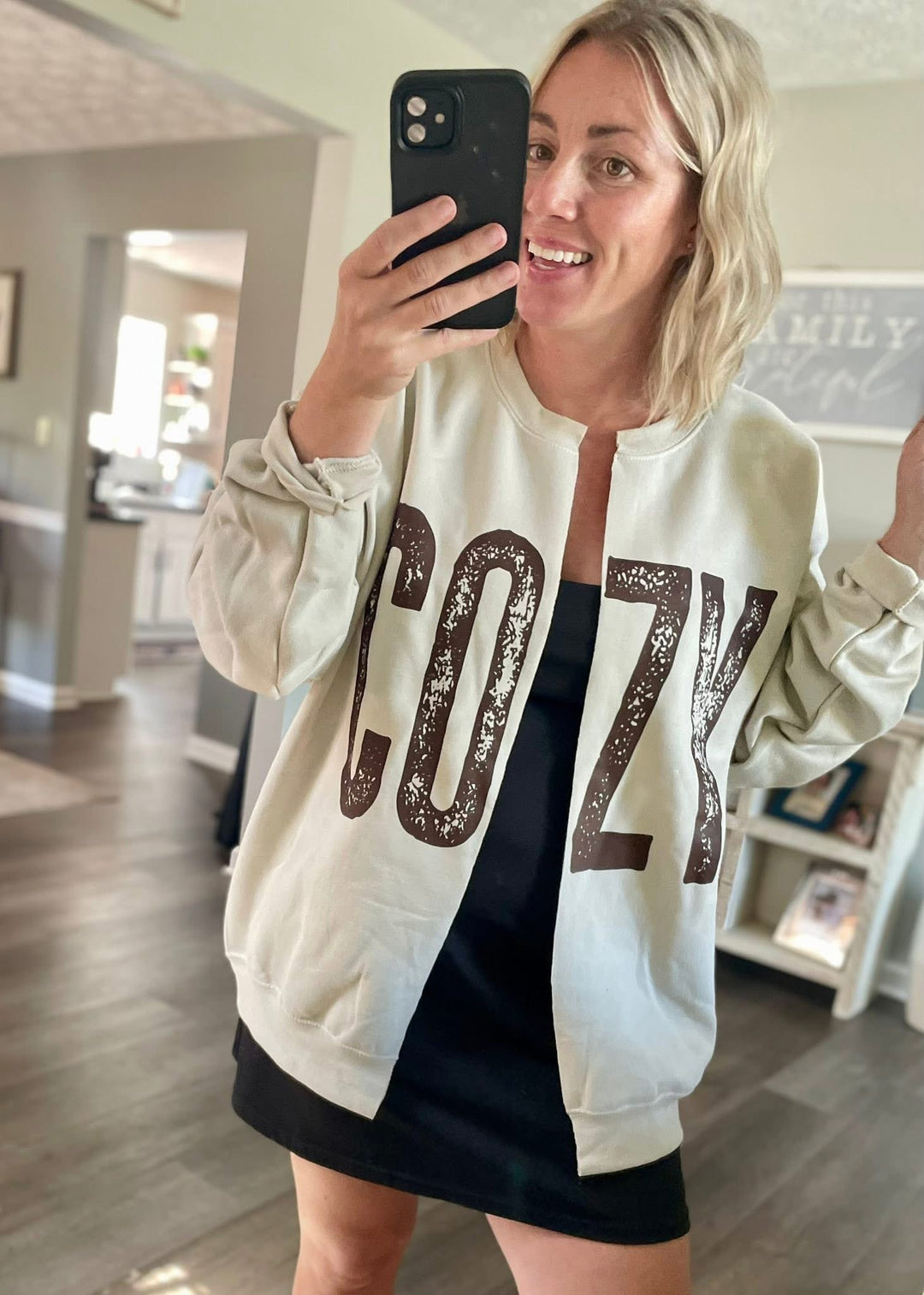 PREORDER ✨ COZY Split Sweatshirt Cardi Pullover