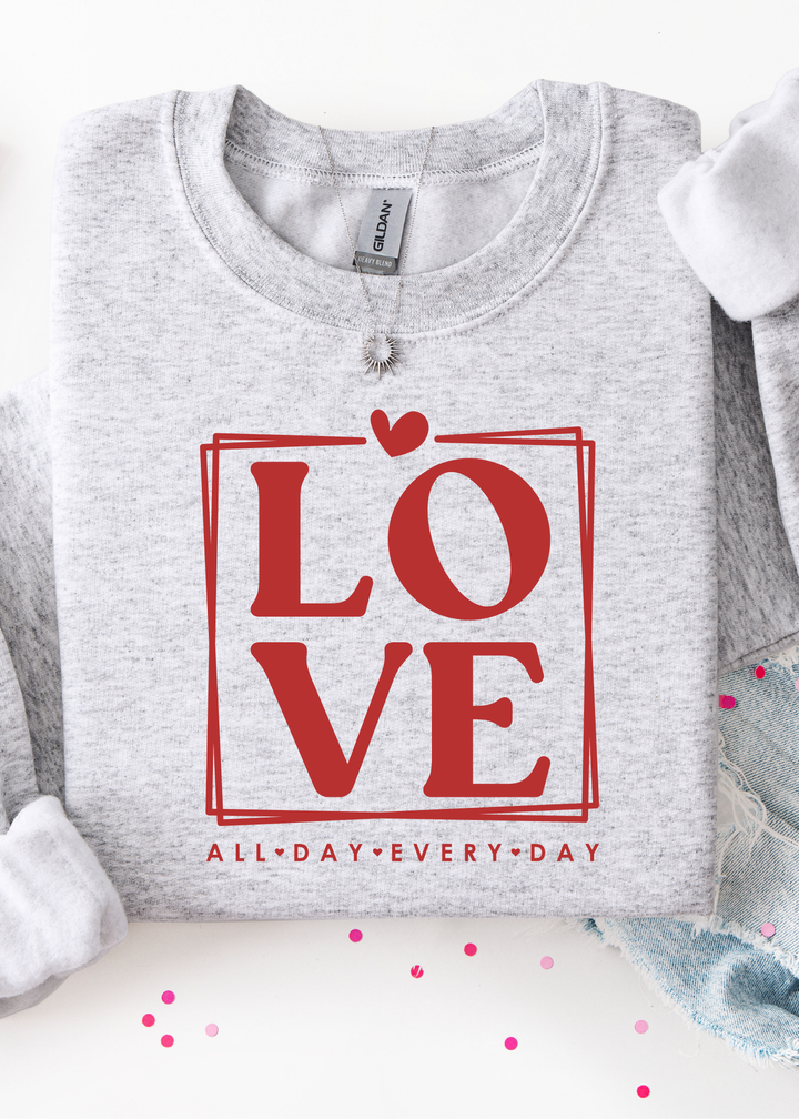Red LOVE Graphic Tee or Sweatshirt