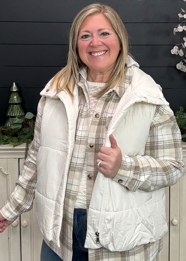 Ivory Summit Puffer Vest