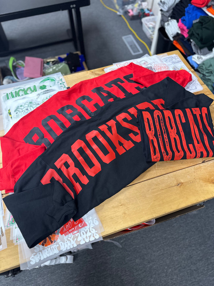 CUSTOM BIG BACK FRONT POCKET SWEATSHIRT - MADE TO ORDER