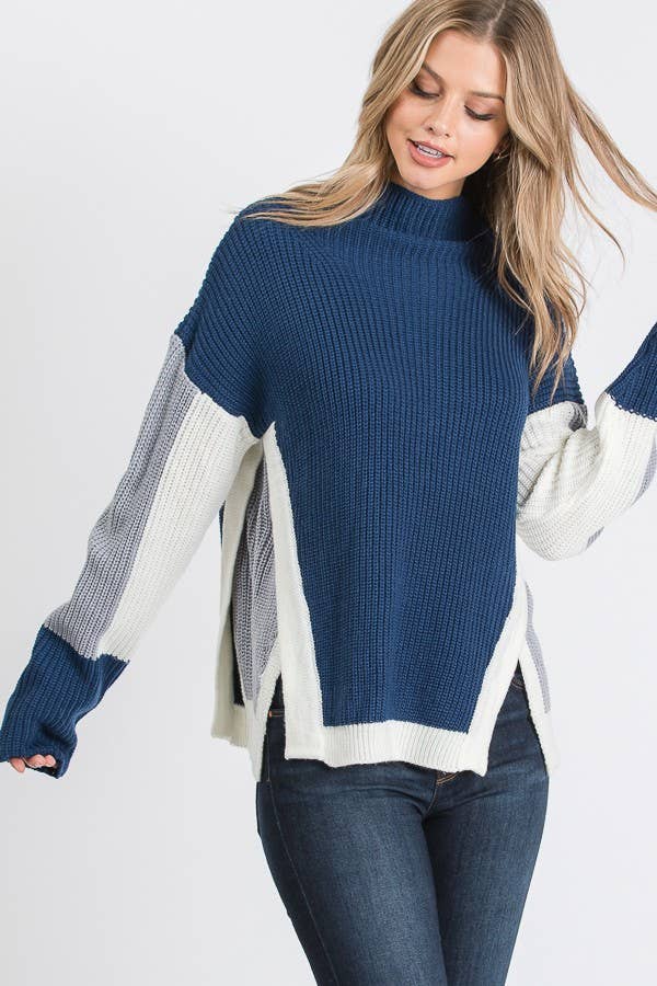 Seaside Panel Sweater