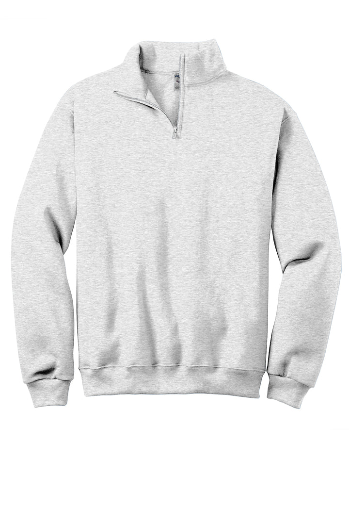 1/4 ZIP DISTRESSED BIG BACK WITH FRONT PRINT - CUSTOM