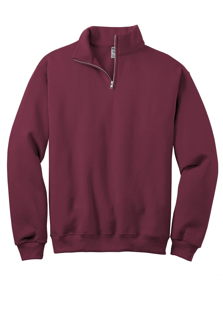 1/4 ZIP DISTRESSED BIG BACK WITH FRONT PRINT - CUSTOM