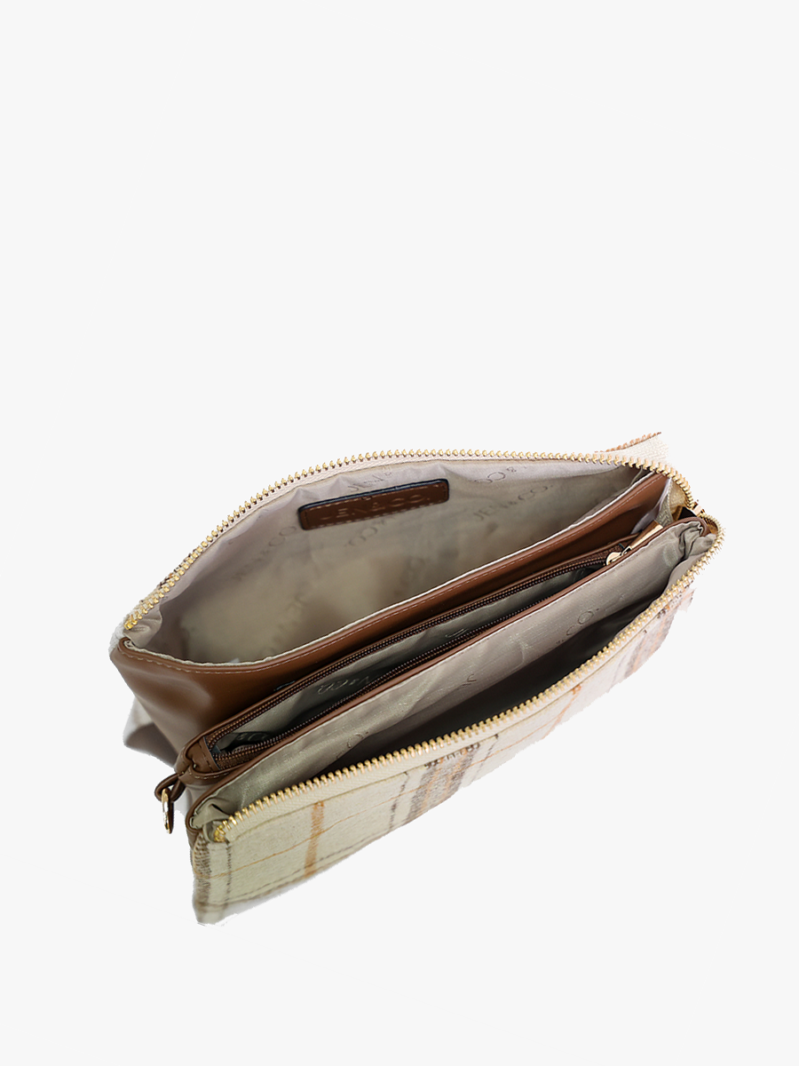 M013 Riley Monogrammable 3 Compartment Crossbody/Wristlet: Jam