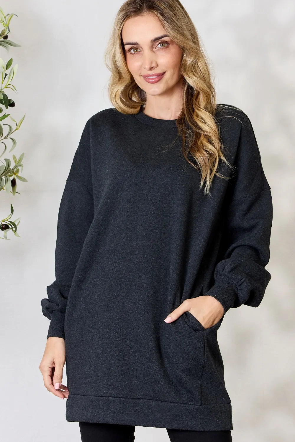 Zenana Oversized Pullover - (2 Colors)