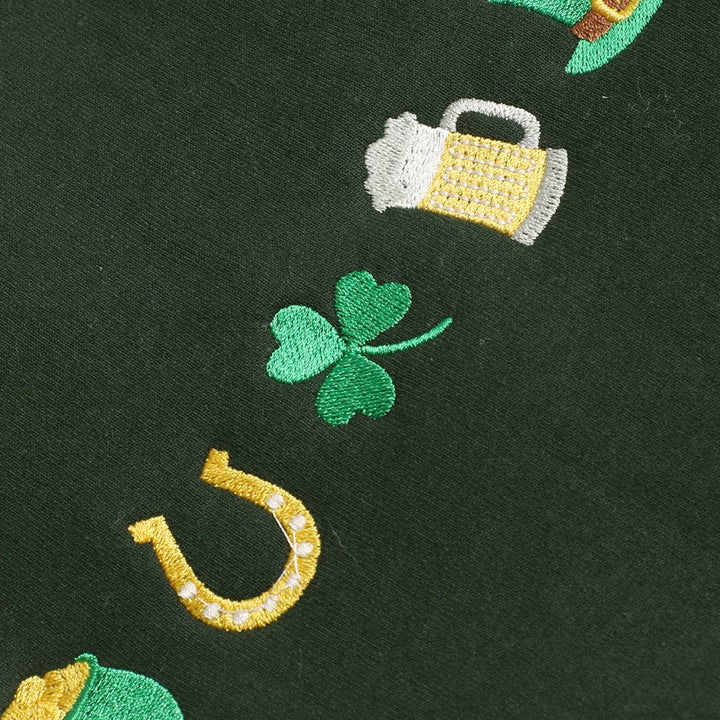 St Patrick's Day Mini Icons Embroidered Sweatshirt - Ships Feb 6th