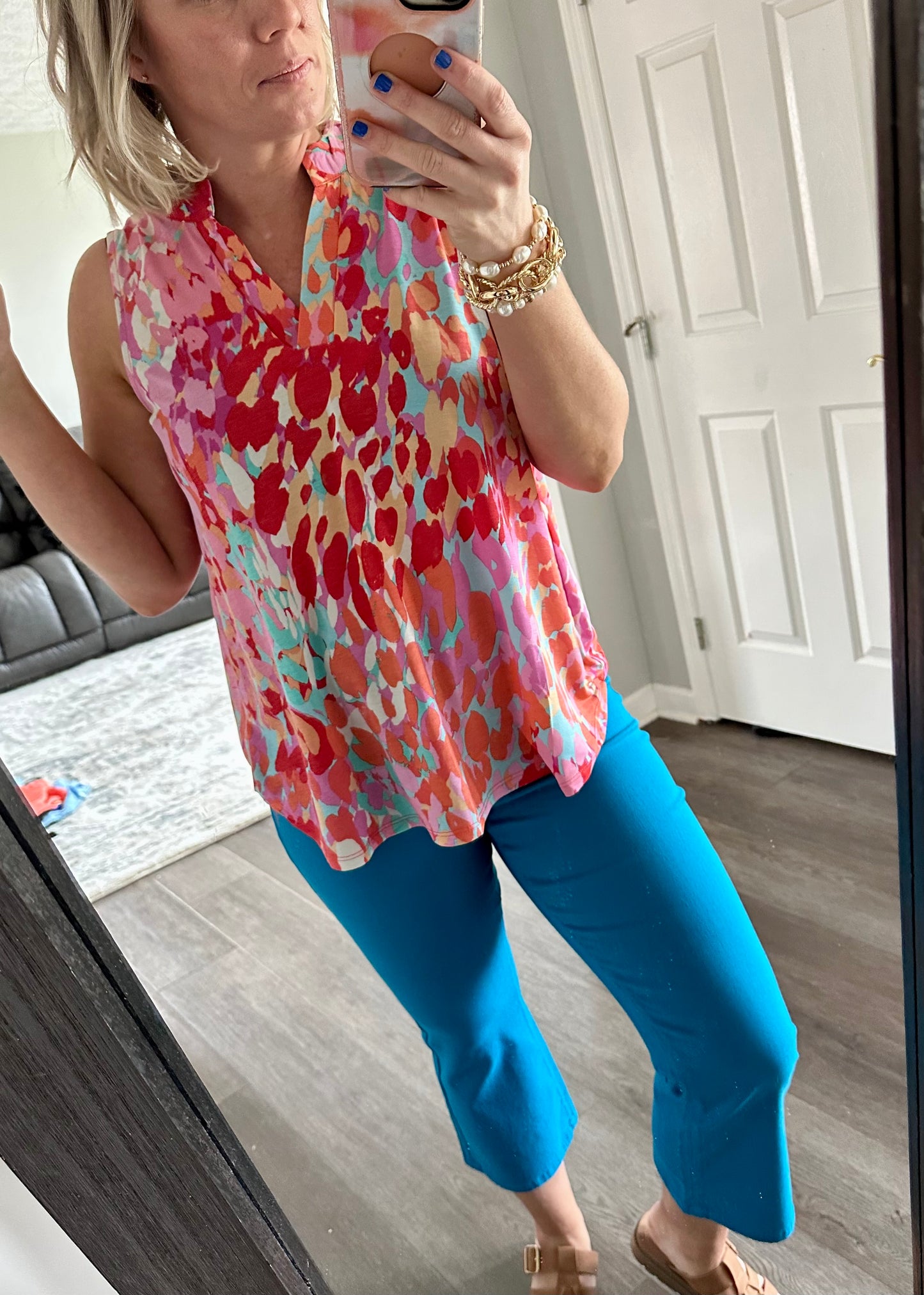 Blue - Hyper Stretch Mid-Rise Kick Flare