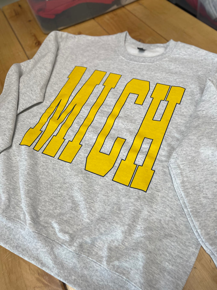 PREORDER ✨ Michigan Split Crew Cardi Pullover