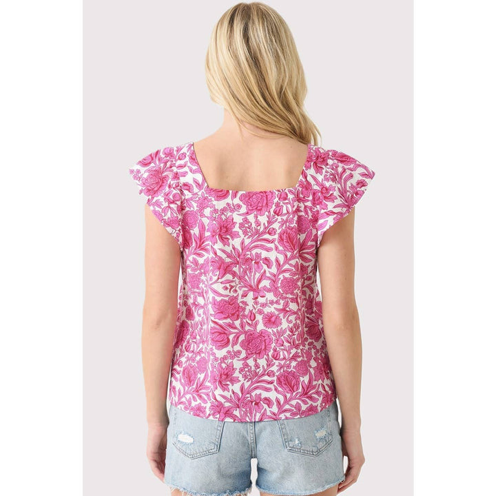 Fuchsia - Bloom and Blush Smocked Top