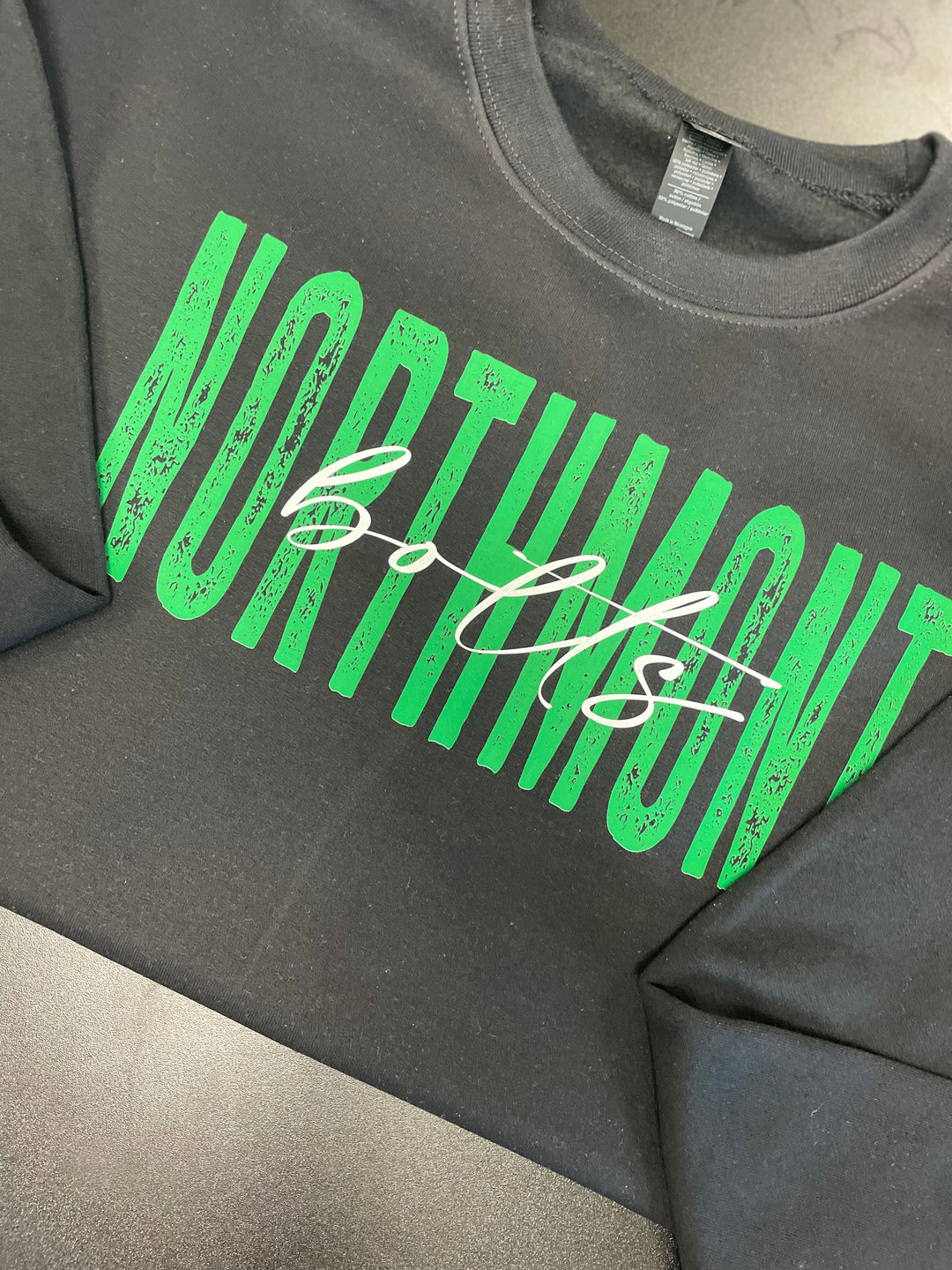 CURSIVE CENTER CUSTOM CREWNECK - YOUTH OR ADULT - MADE TO ORDER