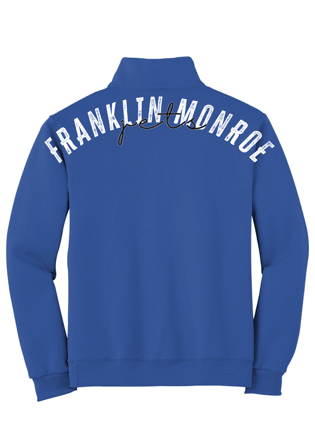 1/4 ZIP BIG BACK WITH CHEST PRINT - CUSTOM