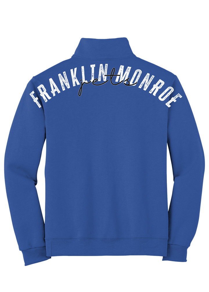 1/4 ZIP BIG BACK WITH CHEST PRINT - CUSTOM