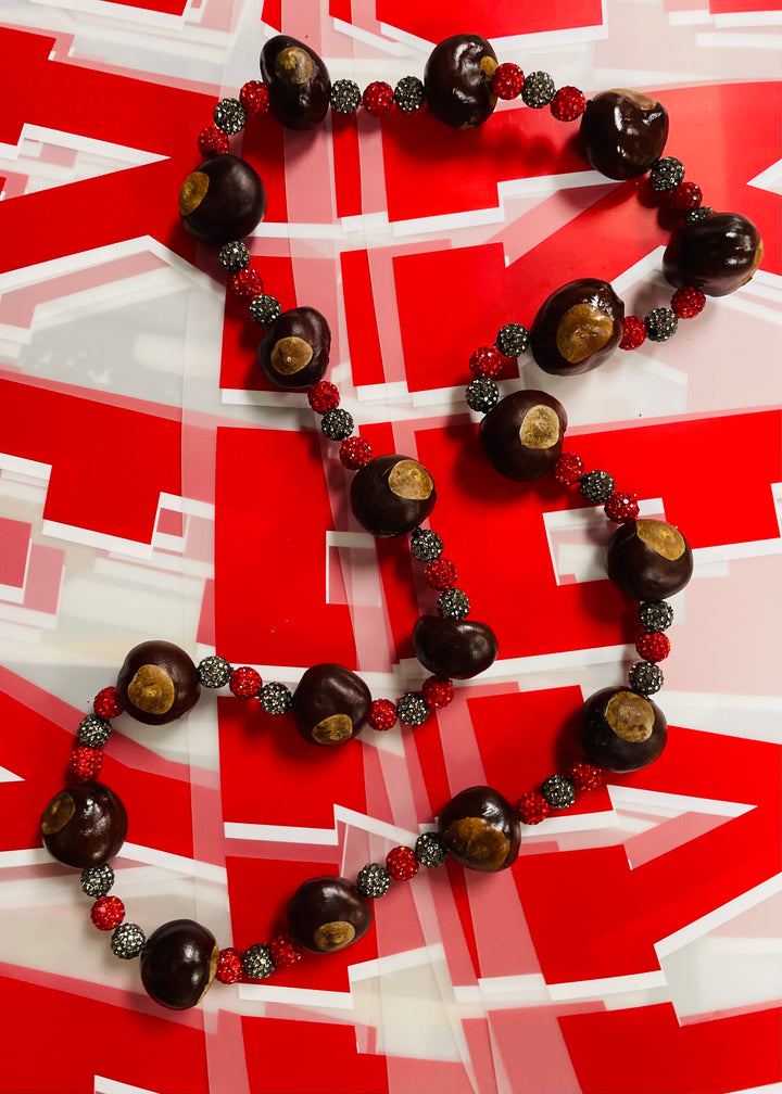 Adult Real Ohio Buckeye Necklace