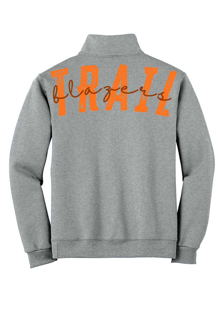 1/4 ZIP BIG BACK WITH CHEST PRINT - CUSTOM