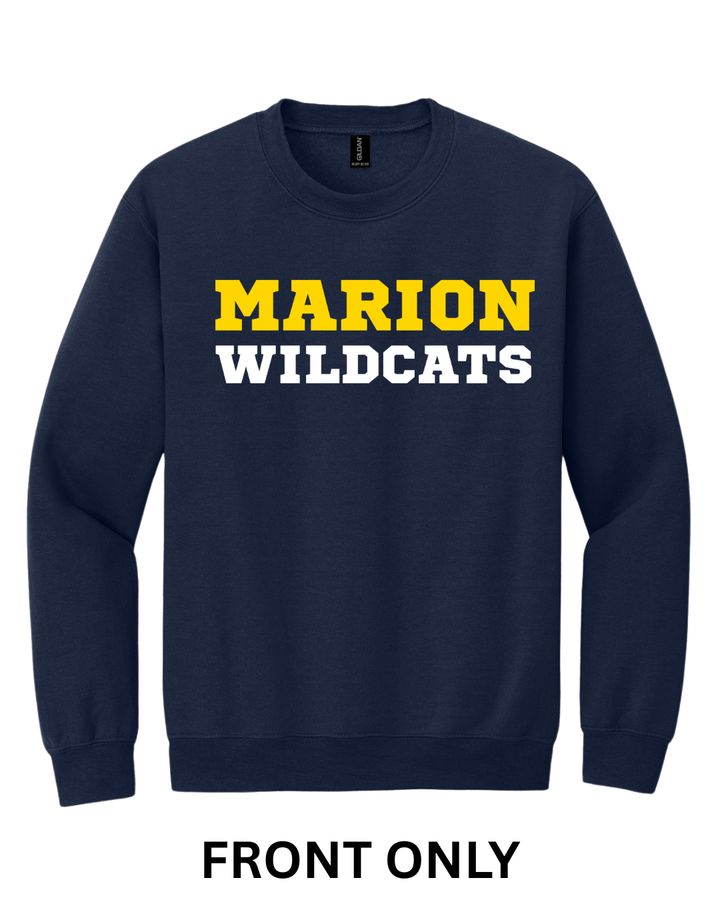 Marion Wildcats Country Roads Front & Back Sweatshirt