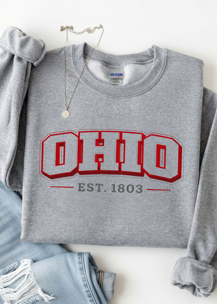 Varsity Ohio Est 1803 Graphic Tee or Sweatshirt