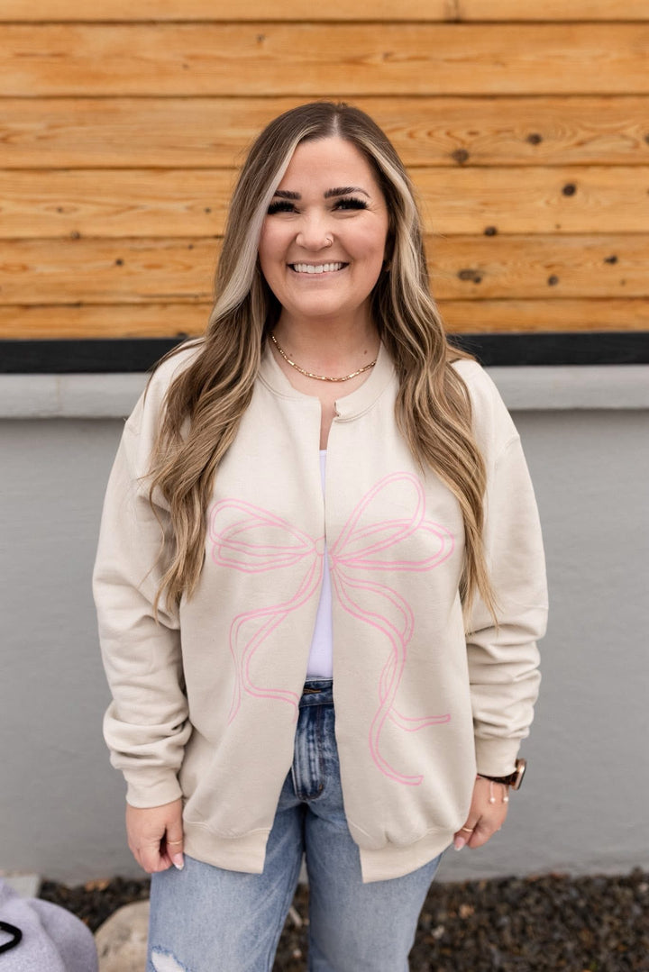 Pre-Order - Loved Sweatshirt Cardigan