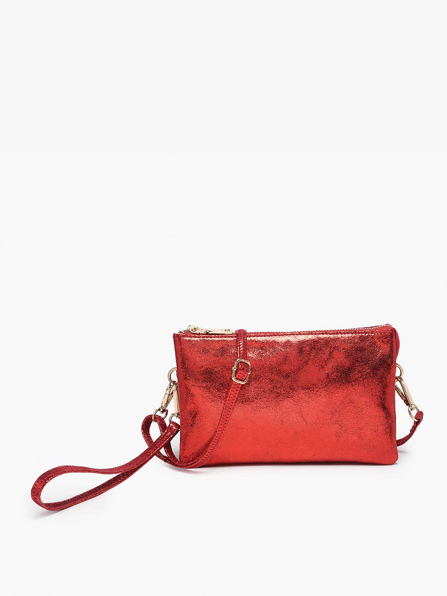 M013 Riley Monogrammable 3 Compartment Crossbody/Wristlet: Jam