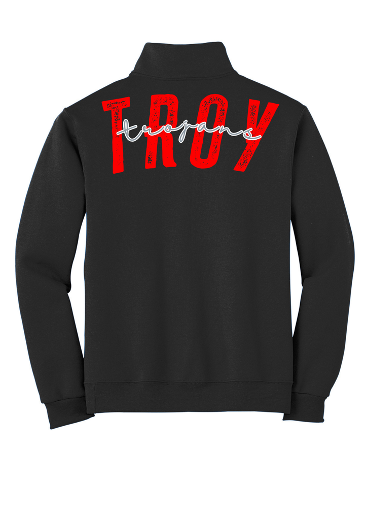 1/4 ZIP BIG BACK WITH CHEST PRINT - CUSTOM