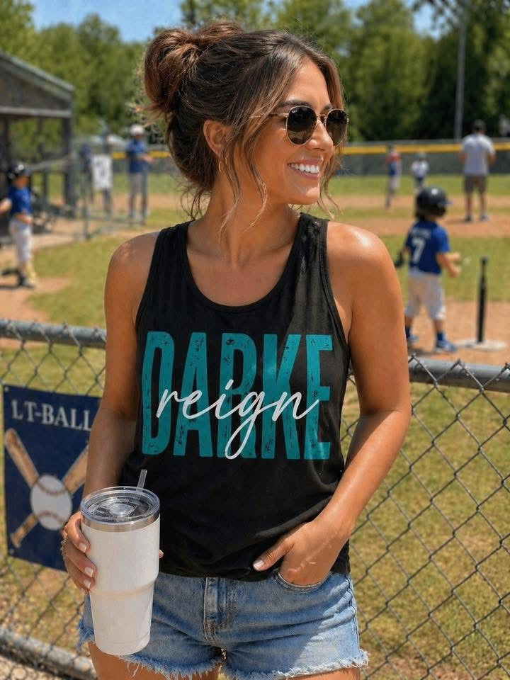 CURSIVE CENTER CUSTOM GRAPHIC TANK