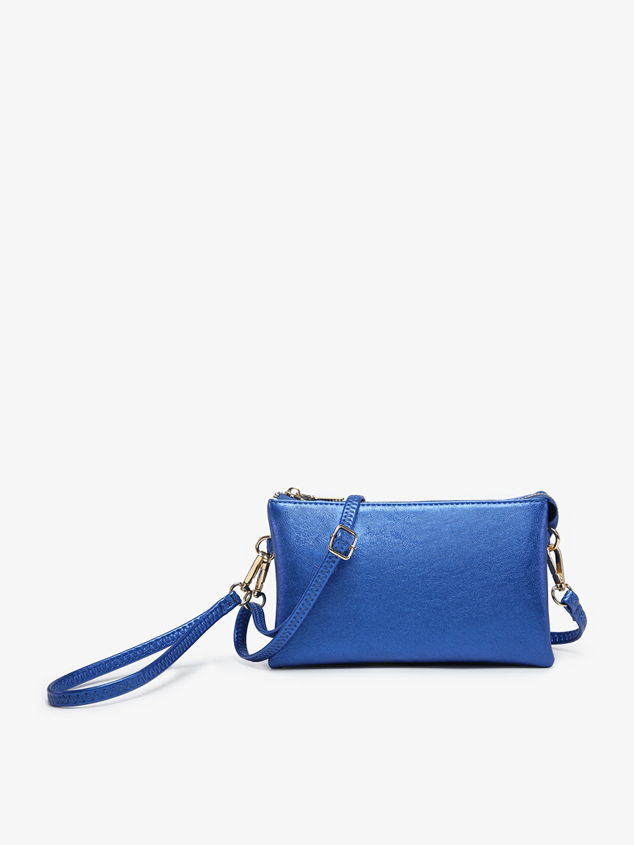 M013 Riley Monogrammable 3 Compartment Crossbody/Wristlet: Jam