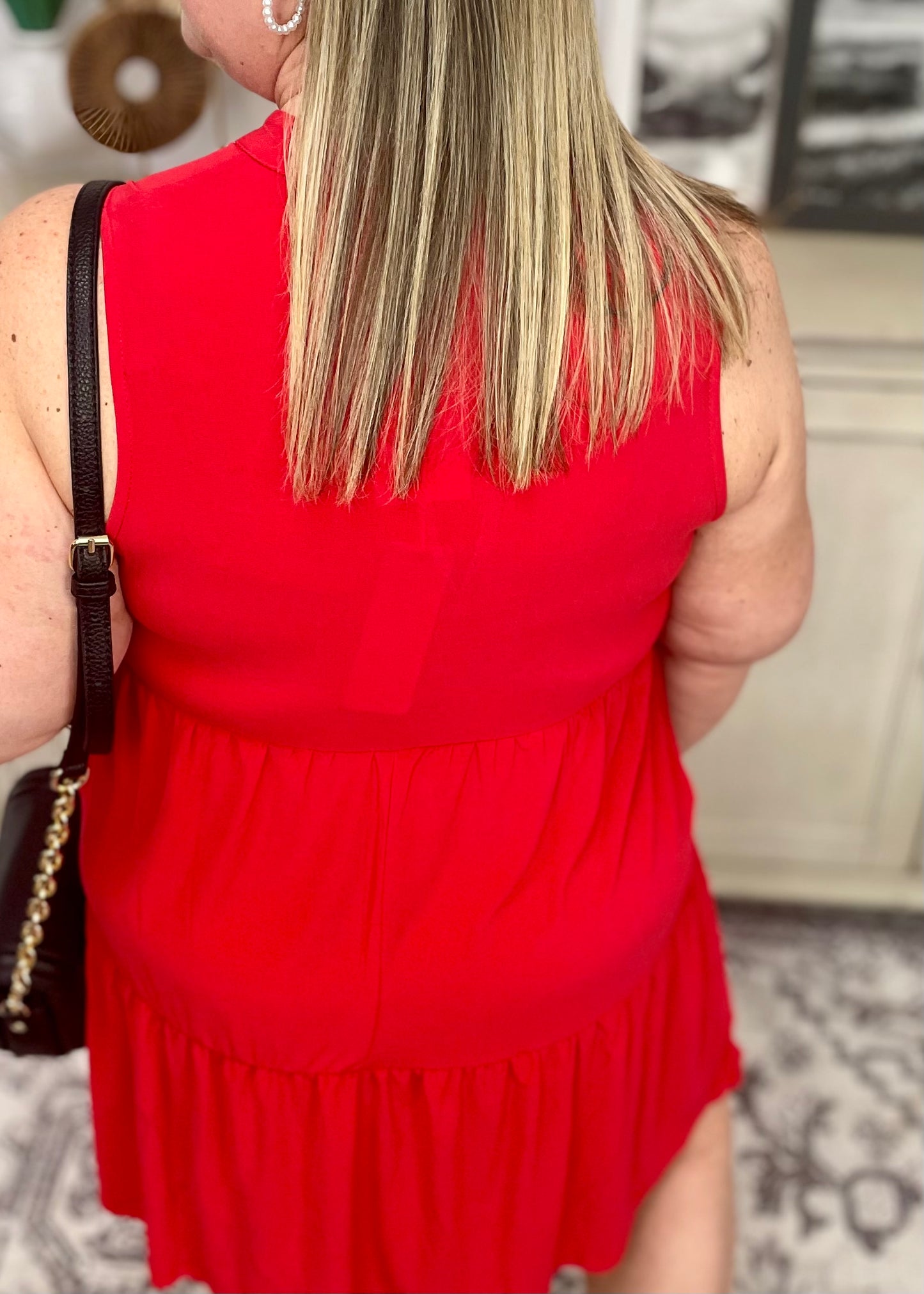 Red Tiered Dress