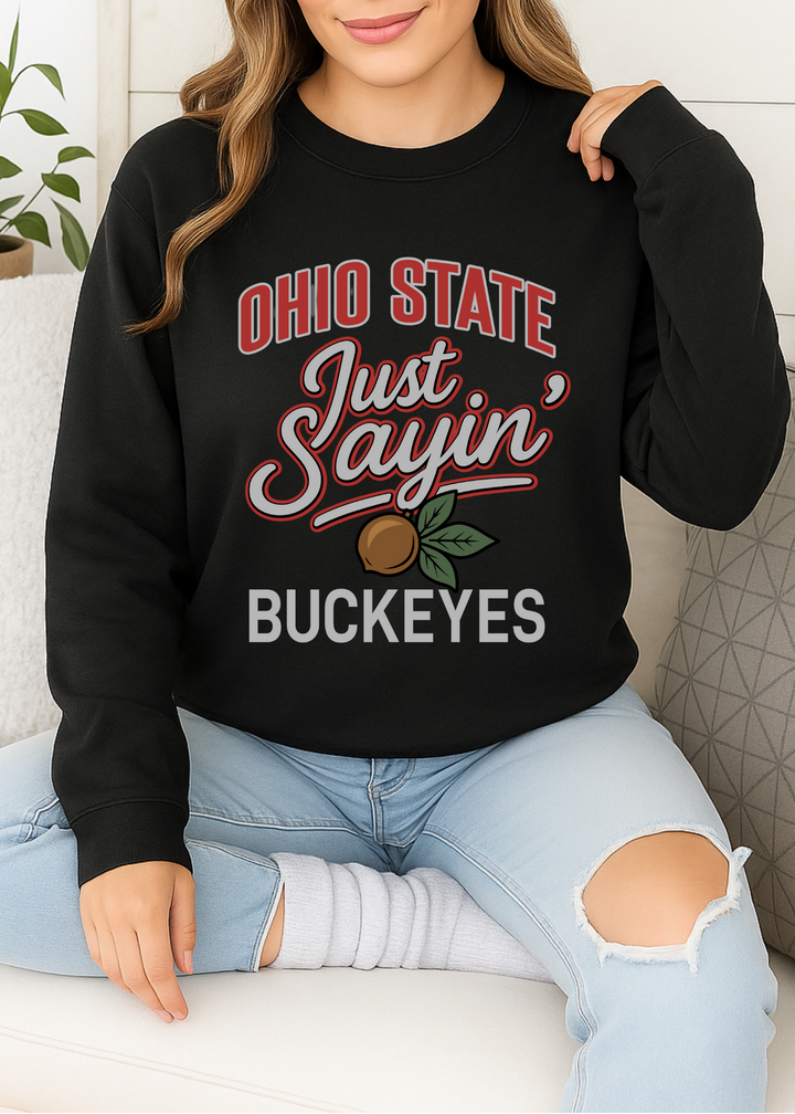 JUST SAYIN’ GRAPHIC TEE OR PULLOVER ✨MADE TO ORDER