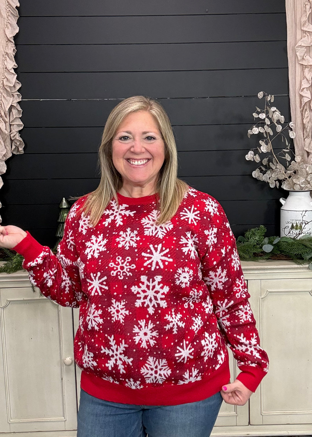 Red - Let It Snow Sweater