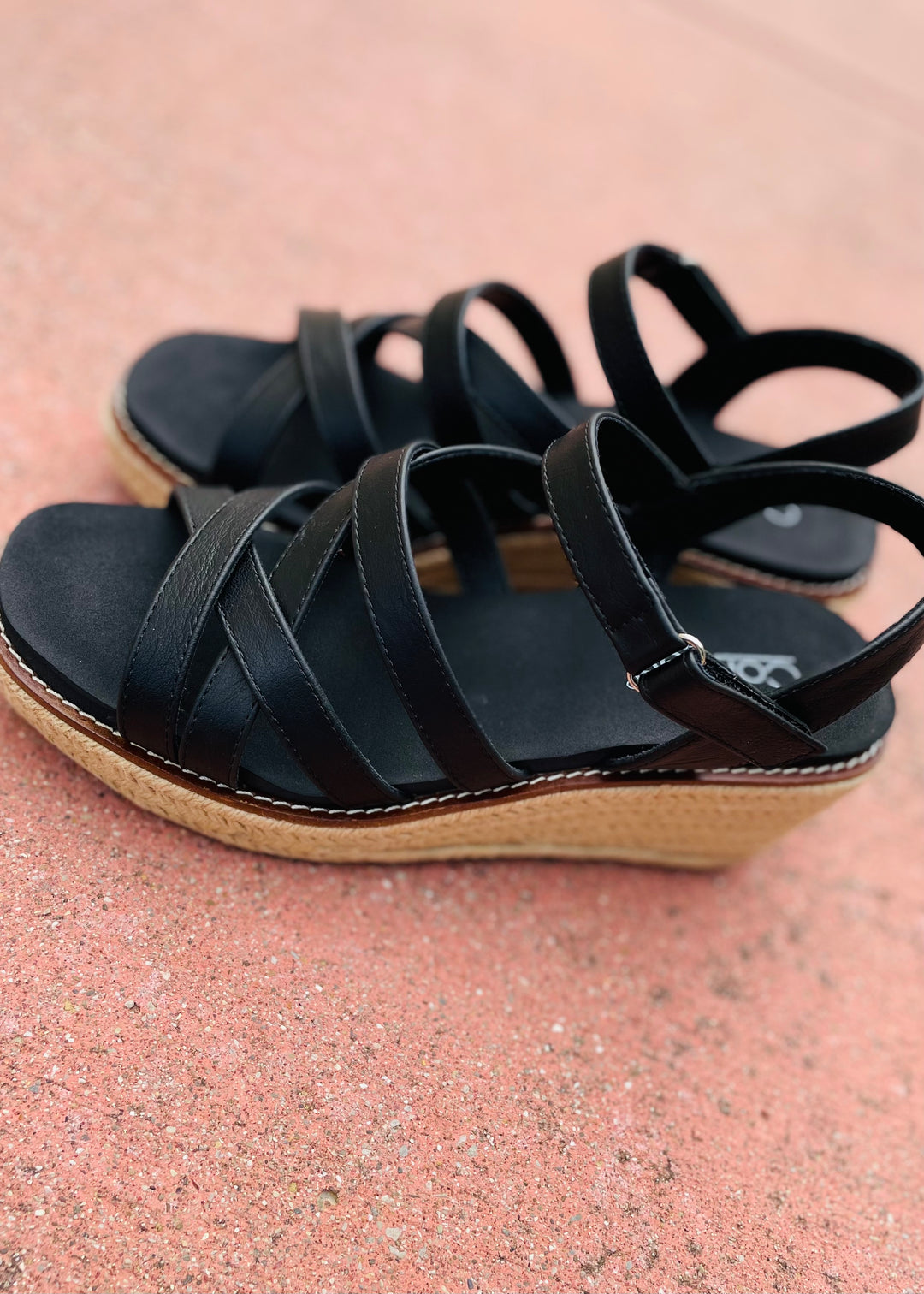 "All Nighter" Jute Wedge Heel Sandal with Straps