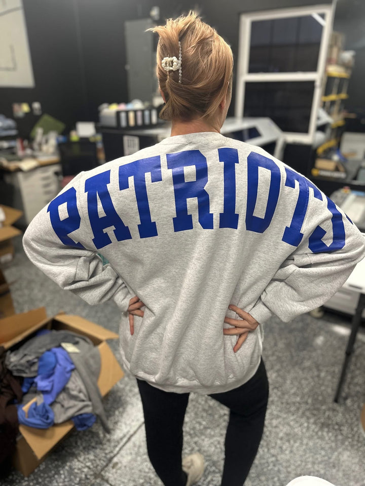 LARGE CUSTOM BACK PRINT SWEATSHIRT - MADE TO ORDER