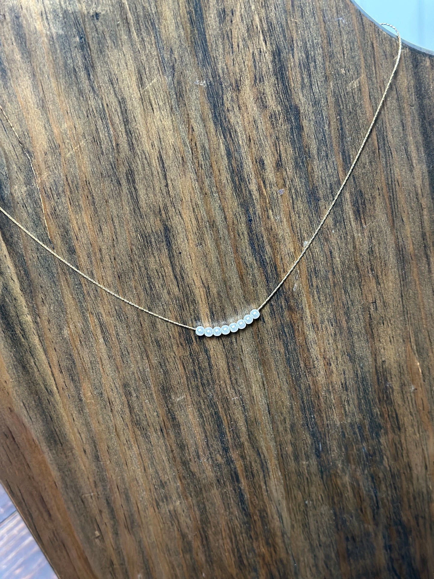 Gold Pearl Necklace