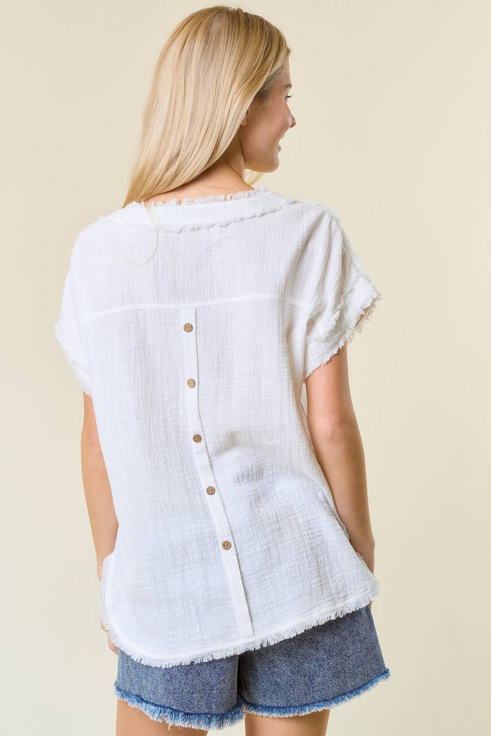 ✨PREORDER ✨  Frayed Gauze Top