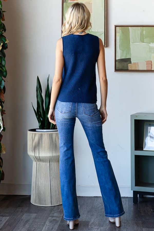 SOLID VEST: Blue