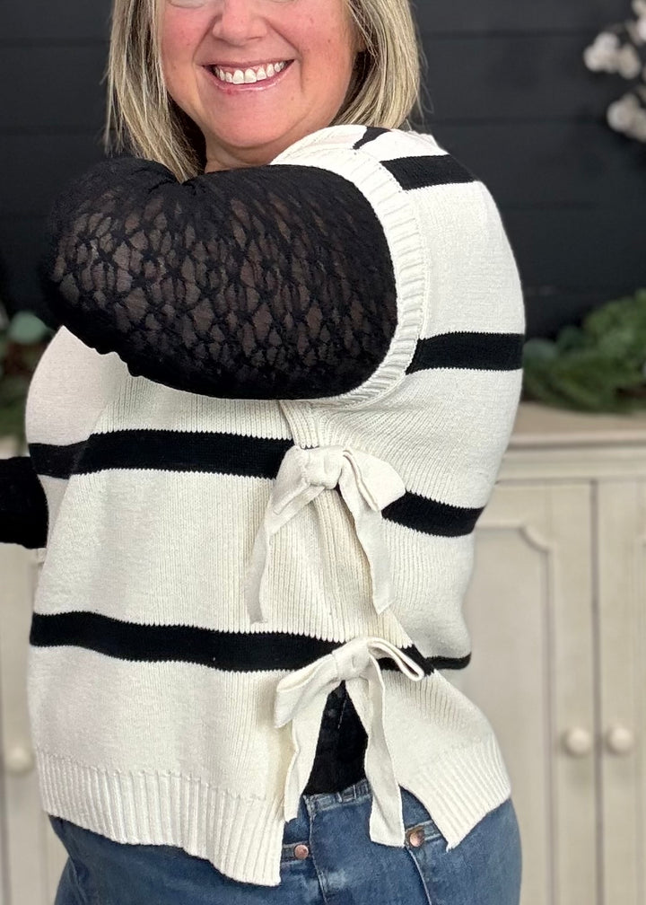 Creamy Stripes Sweater