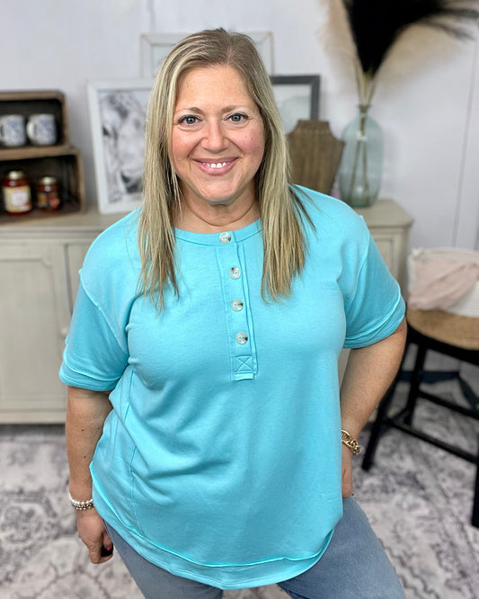 Aqua - Beachside Breeze Top