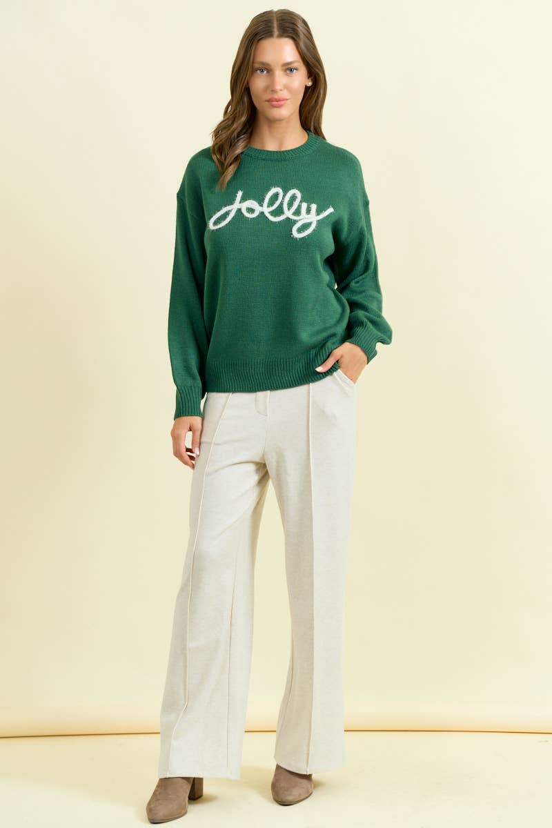 Forest Jolly Tinsel Sweater
