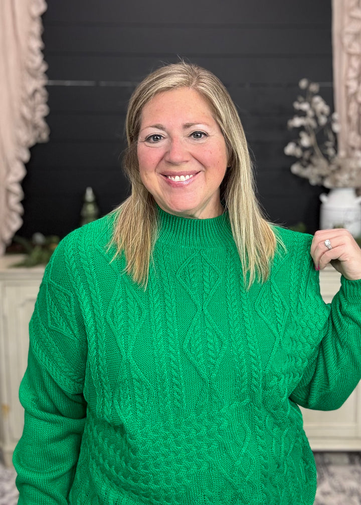 Winter Spruce Knit Sweater