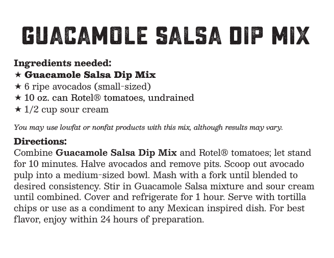Coastal Kitchen Guacamole Salsa Mix