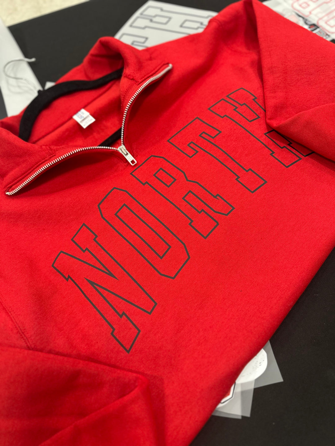 CUSTOM 1/4 ZIP SWEATSHIRT