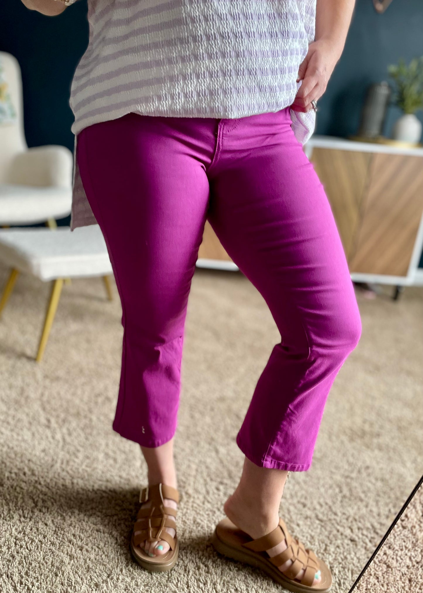 Orchid - Hyper Stretch Mid-Rise Kick Flare