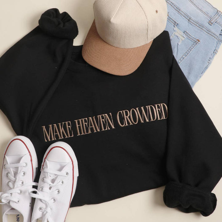 Make Heaven Crowded Embroidered Sweatshirt - Ships Jan 29th