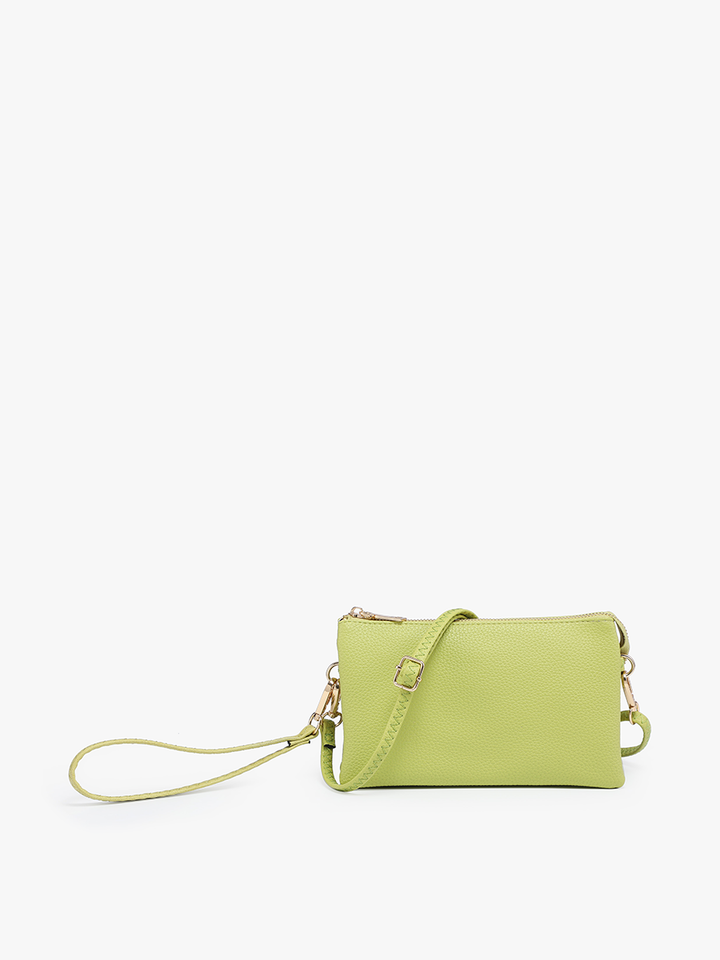 M013 Riley Monogrammable 3 Compartment Crossbody/Wristlet: Jam